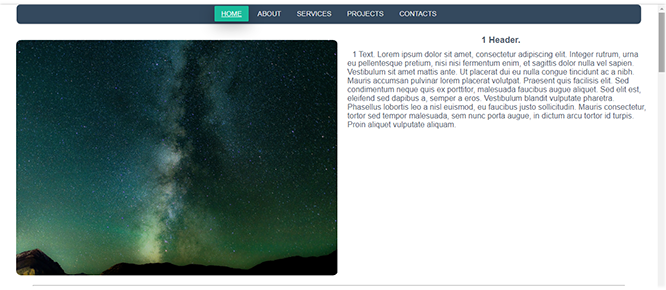 Site template A for Site Creator