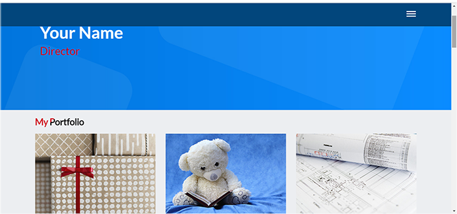 Site template J for Site Creator