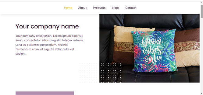 Site template L for Site Creator