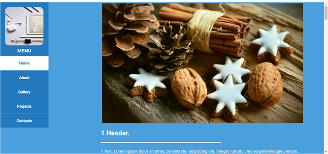 Site template G for Site Creator