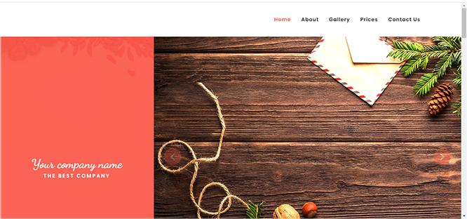 Site template H for Site Creator