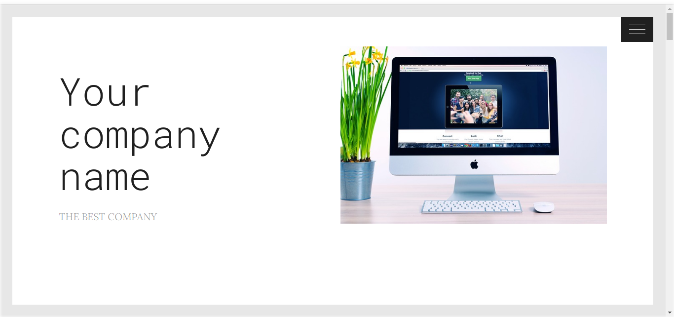 Site template I for Site Creator